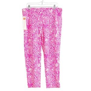 Jude Connally NWT Lucia Hot Pink Tigers Ankle Pants XL BarbieCore Maximalist